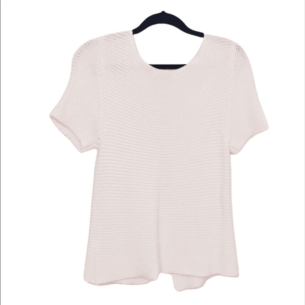 New Banana Republic: Medium Cream Button up Knitted Sweater - Picture 2 of 4